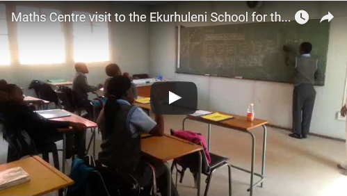 Maths Centre visit to the Ekurhuleni School for the Deaf