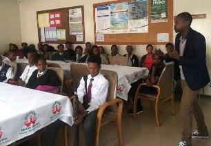 Maths Centre Project Manager addressed the parents during the meeting. He spent a lot of time addressing the issue of learner attendance during interventions on Saturdays and Holidays